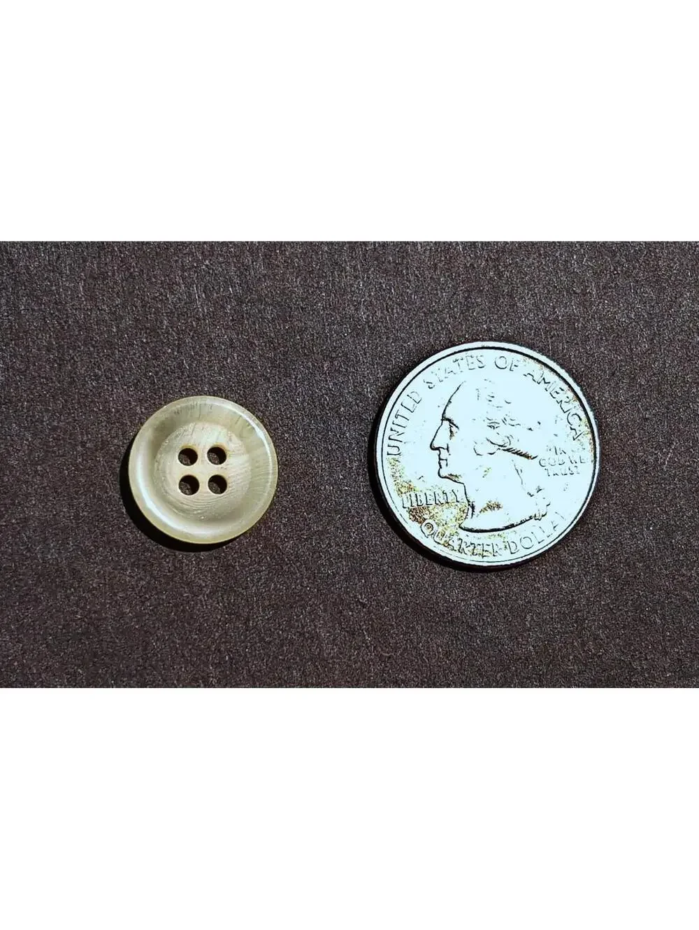 Translucent Tan Buttons, 4 Hole Sewing/Crafts Buttons - 24 Pieces (010)